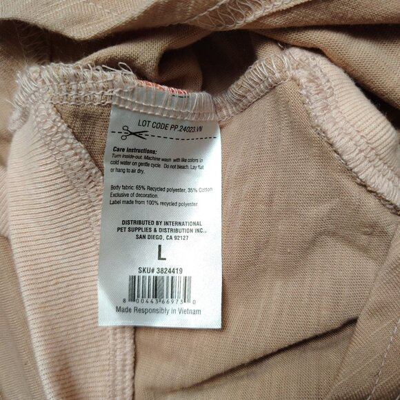 Reddy Dog Large Lightweight Pink Pleated Tank Top Made With Recycled Material - Picture 6 of 6